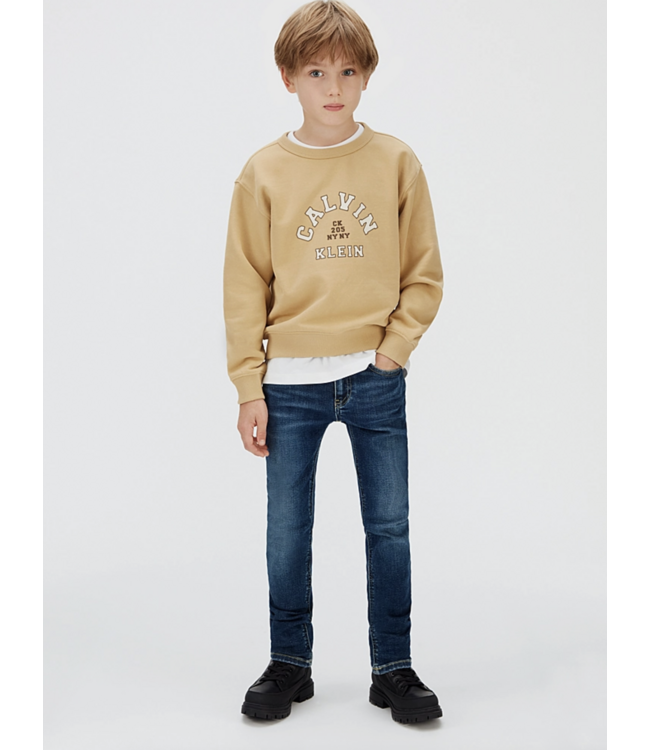 Calvin Klein DARK BLUE VISUAL SLIM FIT JEANS