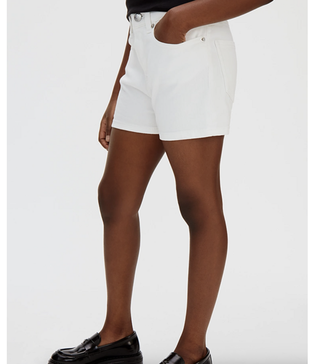 Calvin Klein HR RELAXED DENIM SHORT WHITE