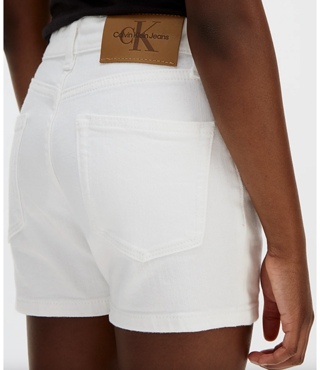 Calvin Klein HR RELAXED DENIM SHORT WHITE
