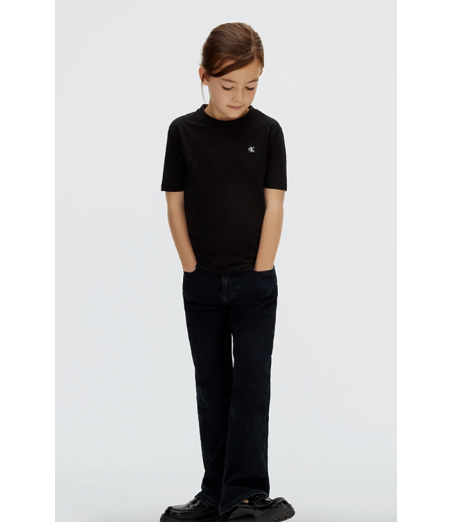 Calvin Klein MONO MINI BADGE REGULAR T-SHIRT BLACK
