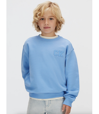 Calvin Klein RELAXED CREWNECK SWEATER PROVENCE