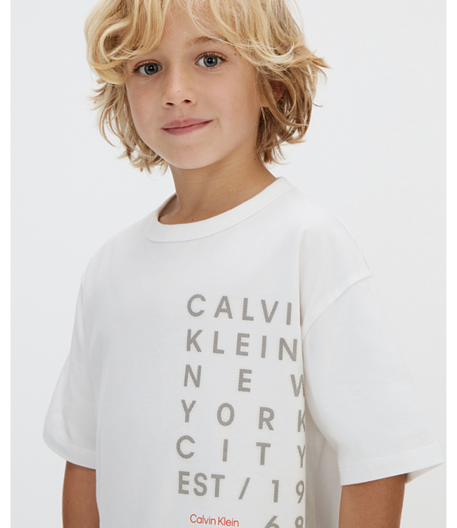 Calvin Klein SQUARE LOGO T-SHIRTT WHITE