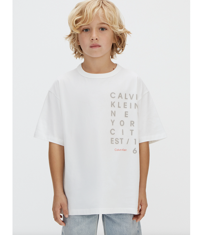 Calvin Klein SQUARE LOGO T-SHIRTT WHITE