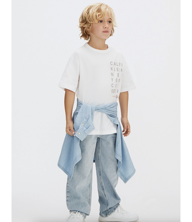 Calvin Klein SQUARE LOGO T-SHIRTT WHITE