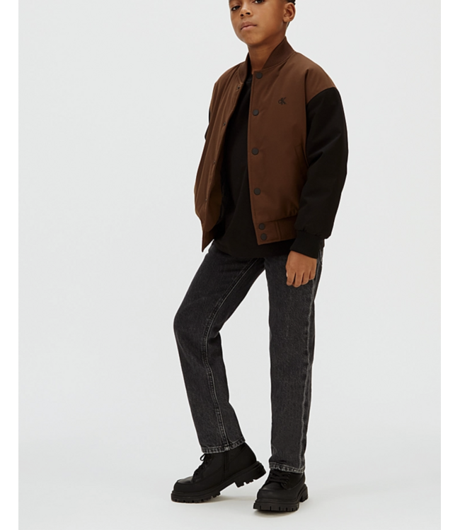 Calvin Klein STRAIGHT FIT JEANS OPTIC WASHED BLACK