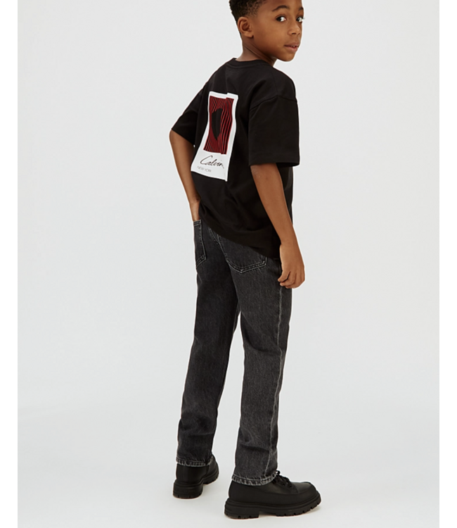 Calvin Klein STRAIGHT FIT JEANS OPTIC WASHED BLACK