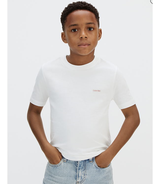 Calvin Klein LOGO LABEL SS T-SHIRT WHITE