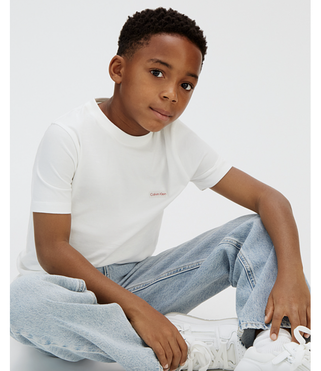 Calvin Klein LOGO LABEL SS T-SHIRT WHITE
