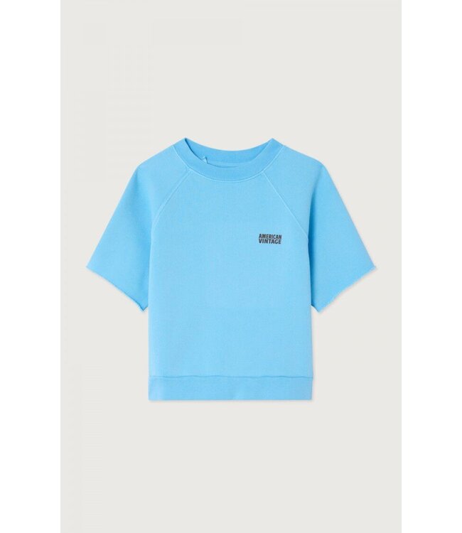 American Vintage SS SWEATER BLEU CIEL VINTAGE