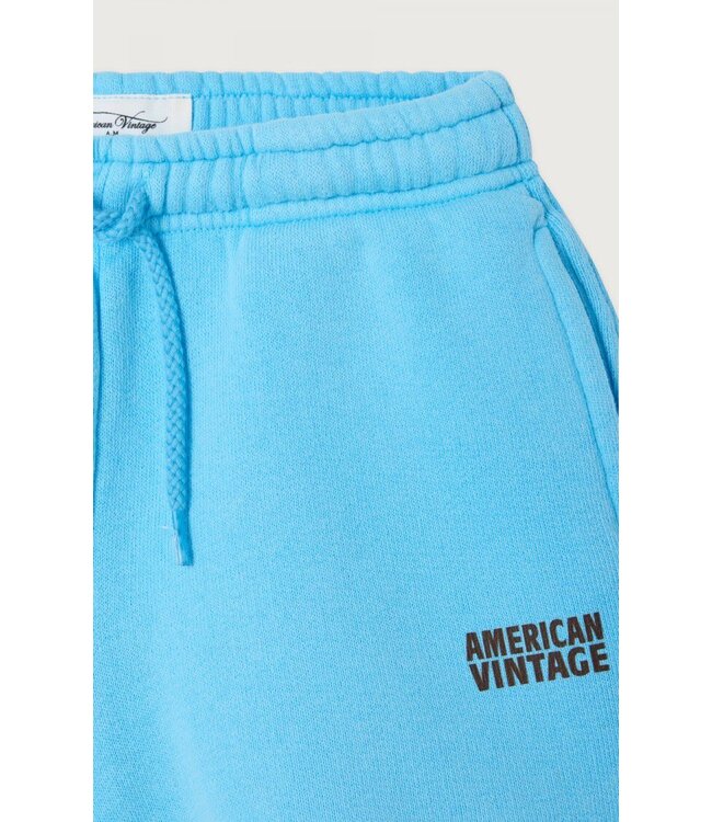 American Vintage SHORT BLEU CIEL VINTAGE