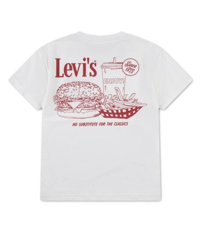 Levi's LVB BURGER MEAL TEE BRIGHT WHITE