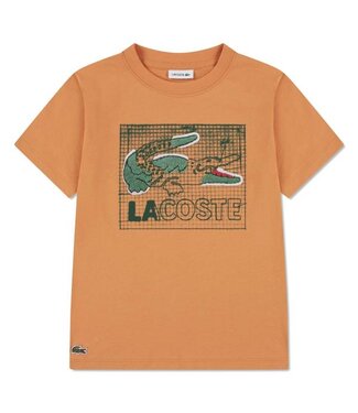 Lacoste LCB TEXTURED GRAPHIC TEE LACOSTE BLOSSOM