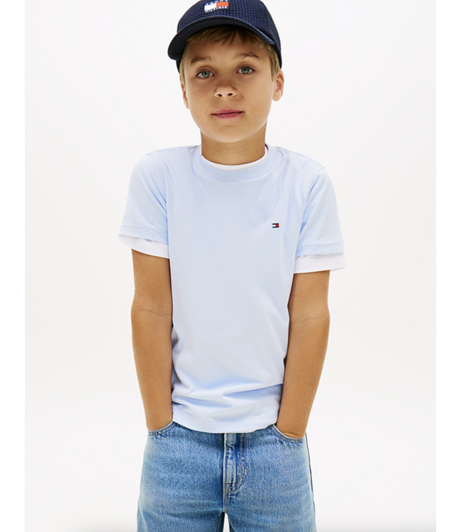 Tommy Hilfiger ESSENTIAL COTTON REGULLAR TEE SWEET BLUE