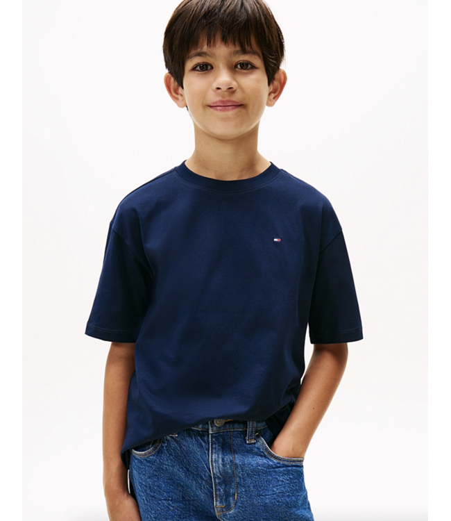 Tommy Hilfiger ESSENTIAL ARCHIVE FIT TEE DARK BLUE