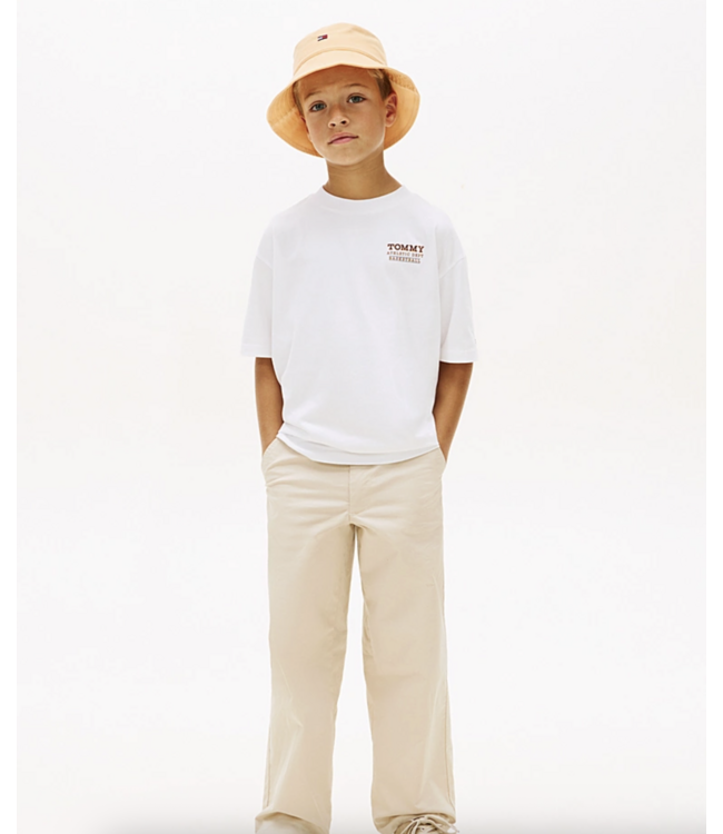 Tommy Hilfiger BASKETBALL GRAPHIC TEE WHITE