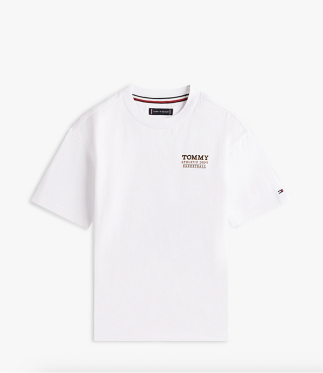 Tommy Hilfiger BASKETBALL GRAPHIC TEE WHITE