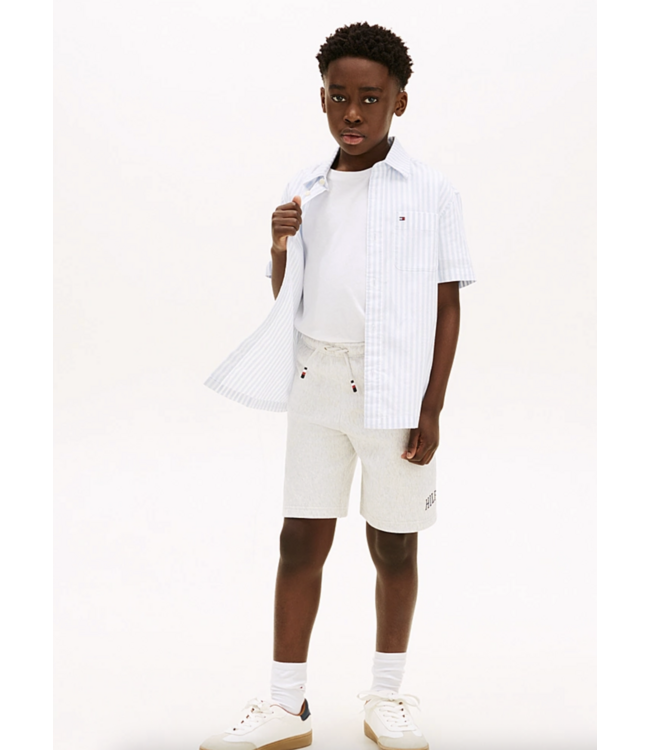 Tommy Hilfiger HILFIGER VARSITY SHORTS Light Grey Heather