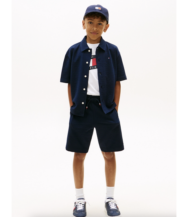 Tommy Hilfiger JERSEY SEERSUCKER SHORT Dark Night Navy