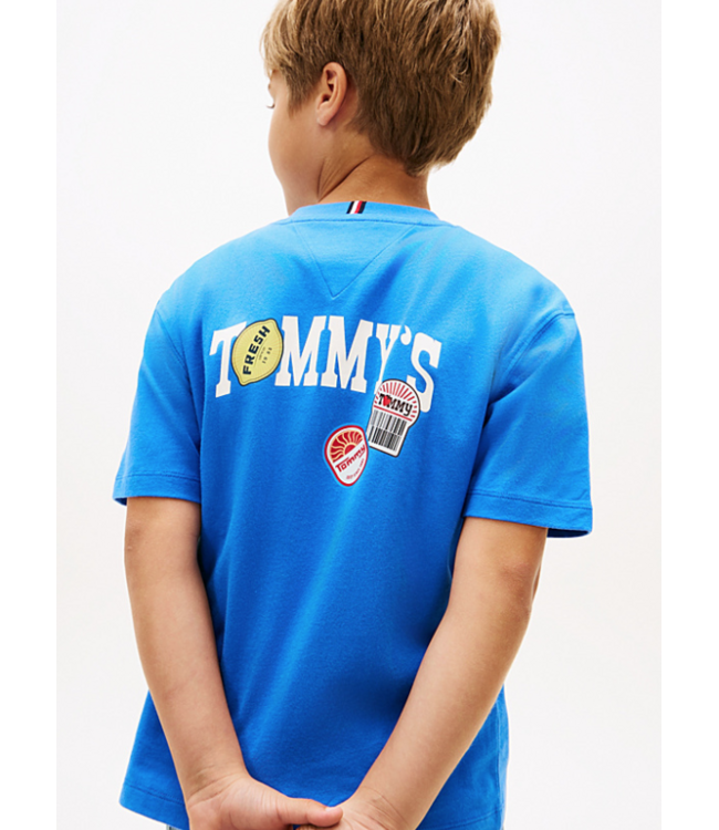 Tommy Hilfiger STICKER PRINT GRAPHIC T-SHIRT EMPIRE BLUE