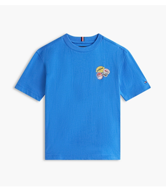 Tommy Hilfiger STICKER PRINT GRAPHIC T-SHIRT EMPIRE BLUE