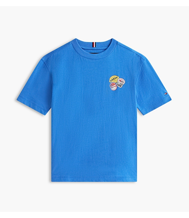 Tommy Hilfiger STICKER PRINT GRAPHIC T-SHIRT EMPIRE BLUE