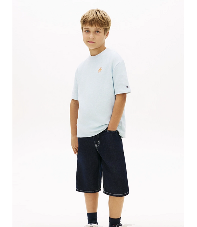 Tommy Hilfiger TH SCRIPT TEE KEEPSAKE BLUE