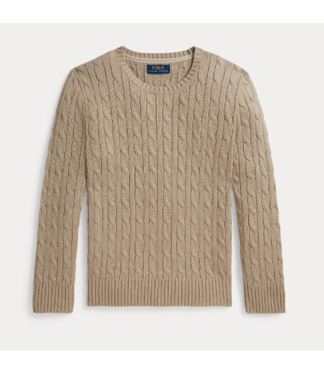 Ralph Lauren Cable cn sweater tan heather