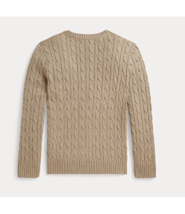 Ralph Lauren Cable cn sweater tan heather