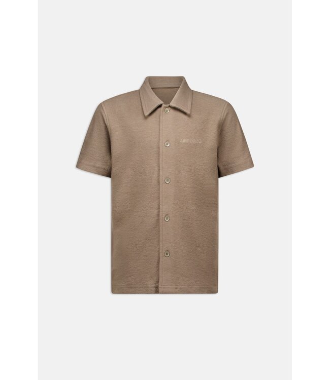 Airforce WOVEN SHORT SLEEVE SHIRT Walnut