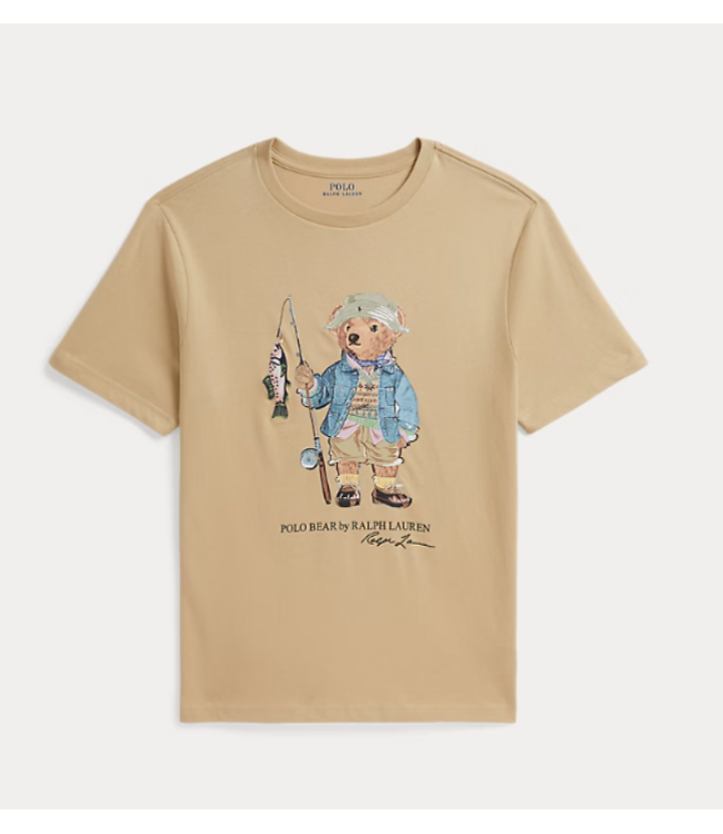 Ralph Lauren T-shirt bear tallow cream