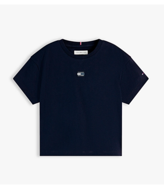 Tommy Hilfiger TONAL FLAG TEE S/S Dark Night Navy