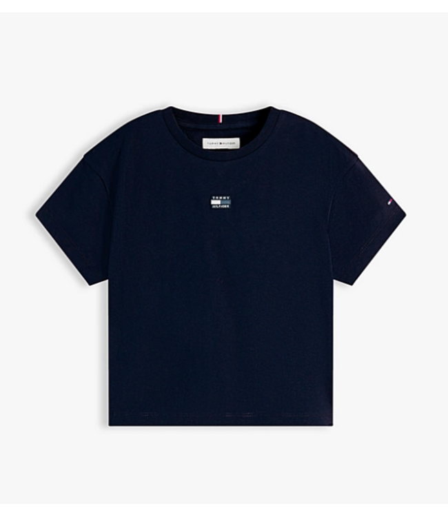 Tommy Hilfiger TONAL FLAG TEE S/S Dark Night Navy