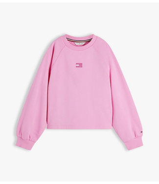 Tommy Hilfiger TONAL FLAG RAGLAN SWEATER Pink Daisy