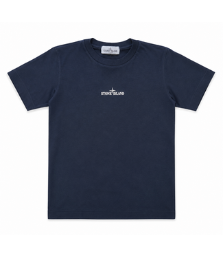 STONE ISLAND SS T-SHIRT BACKPRINT NAVY BLUE