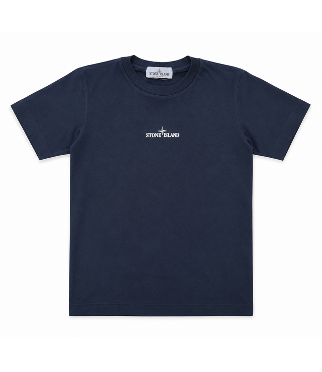 STONE ISLAND SS T-SHIRT BACKPRINT NAVY BLUE
