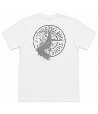 STONE ISLAND SS T-SHIRT BACKPRINT WHITE