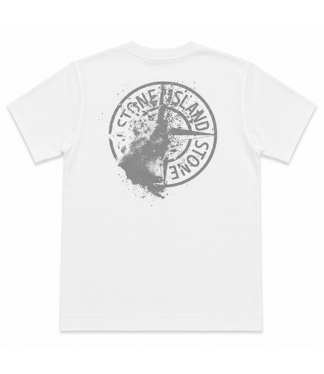 STONE ISLAND SS T-SHIRT BACKPRINT WHITE