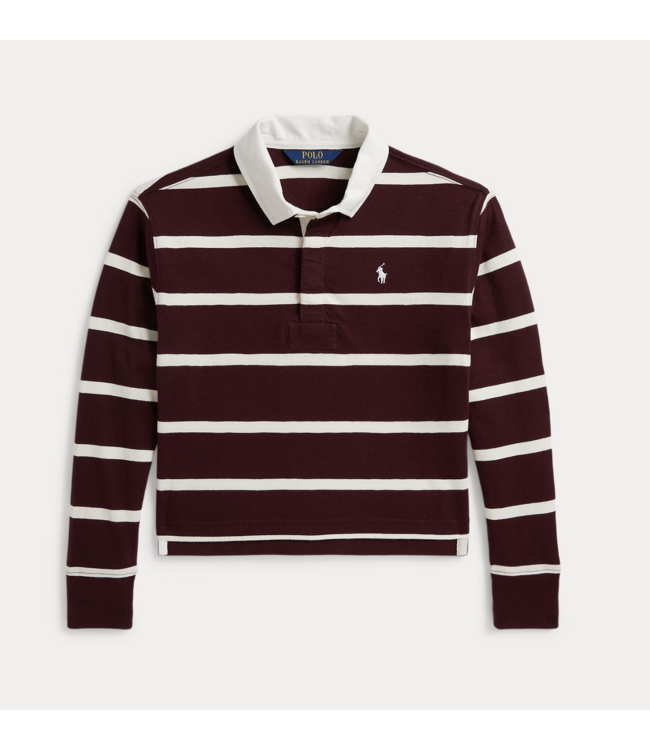 Ralph Lauren RUGBY SWEATER RICH RUBY/ESTATE CREAM
