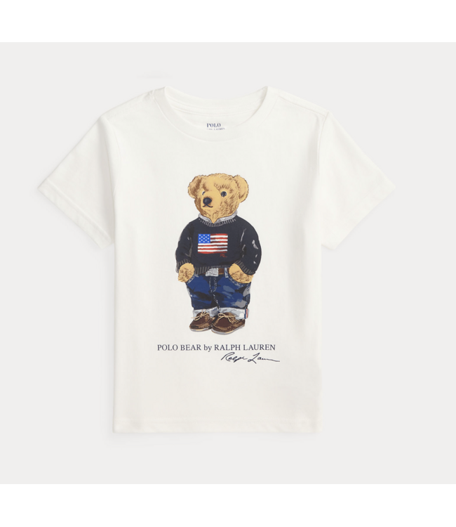 Ralph Lauren T-SHIRT CORE BEAR WHITE