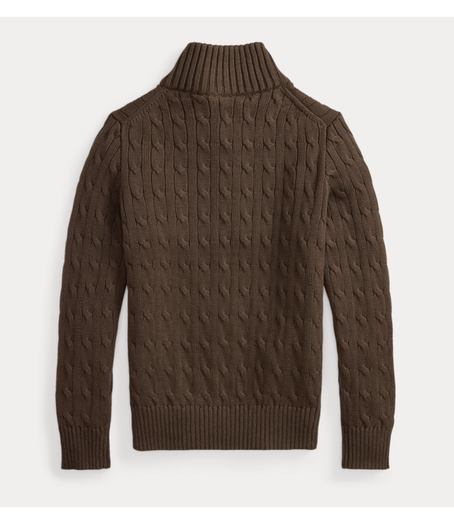 Ralph Lauren CABLE HALFZIP NUTMEG BROWN/C8985
