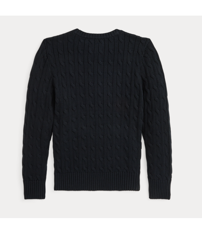 Ralph Lauren CABLE CN SWEATER POLO BLACK/C3807