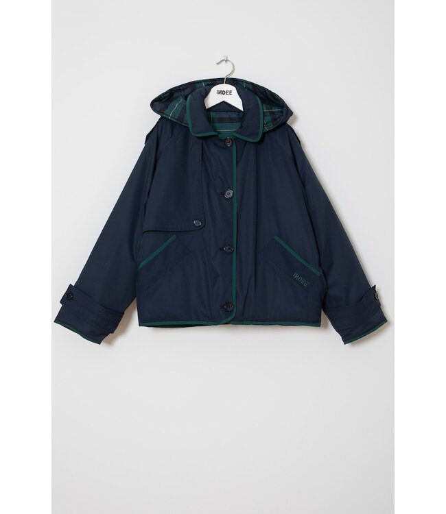 INDEE REVERSIBLE NYLON JACKET NAVY