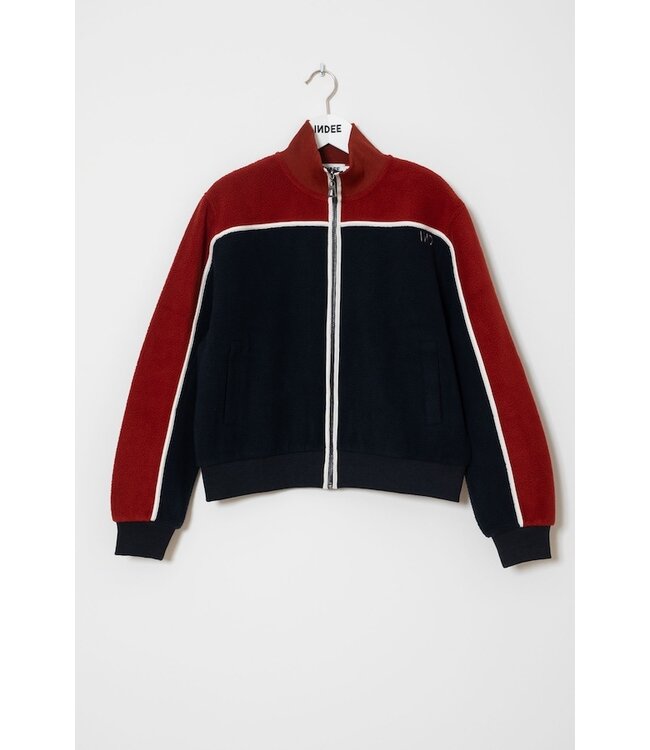 INDEE FLEECE CARDIGAN W/ZIPPER NAVY
