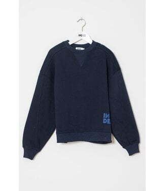 INDEE ROUND NECK SWEAT SHIRT NAVY