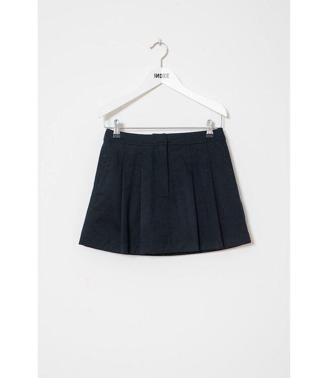 INDEE BRUSHED COTTON SHORT-SKIRT NAVY