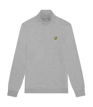 Lyle & Scott Quarter Zip Pullover D24 Light Grey Marl