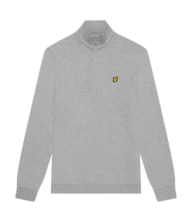 Lyle & Scott Quarter Zip Pullover D24 Light Grey Marl