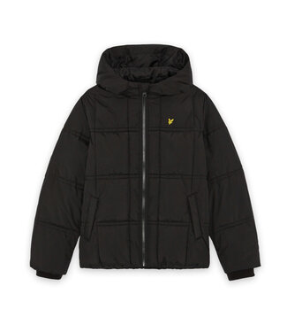 Lyle & Scott Tonal Eagle Padded Coat Z865 Jet Black