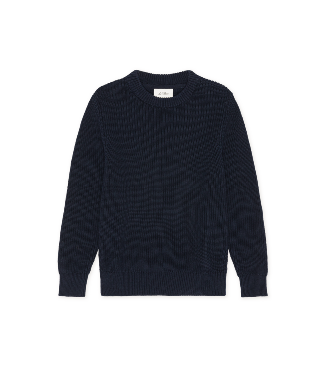 Les Deux Rib Crewneck Knit DARK NAVY BLUE