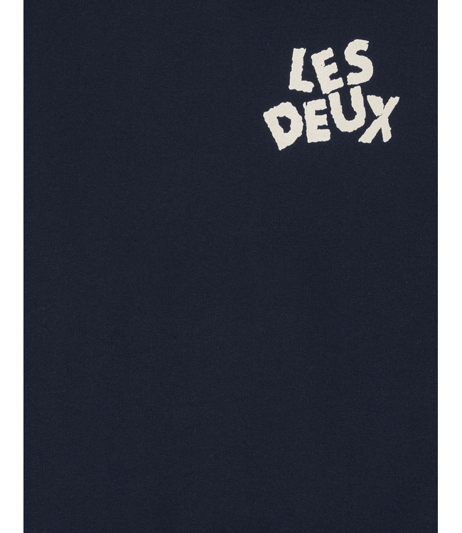 Les Deux Logo Sweatshirt DARK NAVY BLUE
